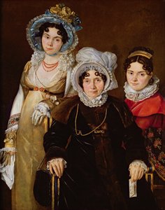 Madam de Tangry ve Kızlarının Portresi, 1816